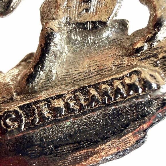 Jewelerama Vintage Purple Rivoli Flower Brooch - Picture 3 of 7